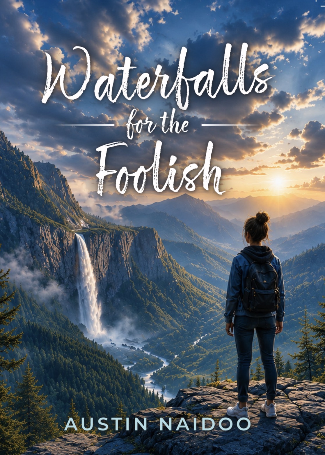 Waterfalls for the Foolish, book cover by Austin Naidoo